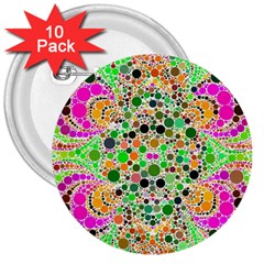 Florescent Abstract  3  Button (10 Pack) by OCDesignss