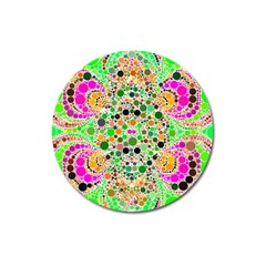 Florescent Abstract  Magnet 3  (round) by OCDesignss