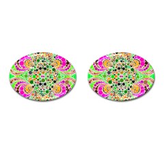 Florescent Abstract  Cufflinks (oval) by OCDesignss