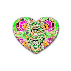 Florescent Abstract  Drink Coasters (heart) by OCDesignss