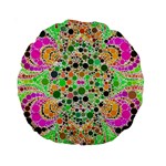 Florescent Abstract  15  Premium Round Cushion  Front