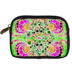 Florescent Abstract  Digital Camera Leather Case by OCDesignss