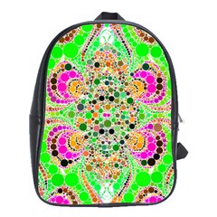 Florescent Abstract  School Bag (large) by OCDesignss