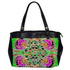 Florescent Abstract  Oversize Office Handbag (one Side) by OCDesignss