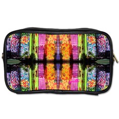 Painted Silk By Saprillika Travel Toiletry Bag (two Sides)