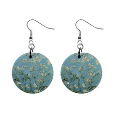 Vincent Van Gogh, Almond Blossom Mini Button Earrings by Oldmasters