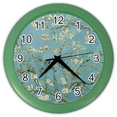 Vincent Van Gogh, Almond Blossom Wall Clock (color) by Oldmasters