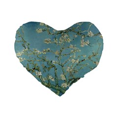 Vincent Van Gogh, Almond Blossom 16  Premium Heart Shape Cushion  by Oldmasters