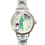 Dirty $prite Round Italian Charm Watch Front