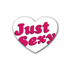 Just Sexy Typographic Quote002 Drink Coasters (heart) by dflcprints