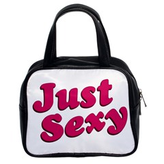 Just Sexy Typographic Quote002 Classic Handbag (two Sides) by dflcprints