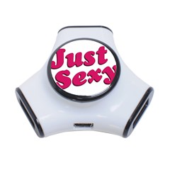 Just Sexy Typographic Quote002 3 Port Usb Hub by dflcprints