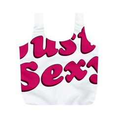 Just Sexy Typographic Quote002 Reusable Bag (m) by dflcprints