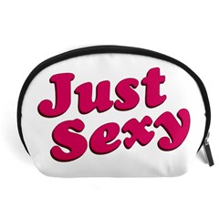 Just Sexy Typographic Quote002 Accessory Pouch (large) by dflcprints