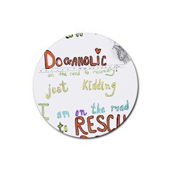 D0gaholic Drink Coasters 4 Pack (round)