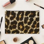 Cheetah Abstract  Cosmetic Bag (Large) Front