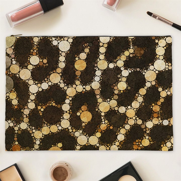 Cheetah Abstract  Cosmetic Bag (XXL)