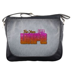 Vape For Your Life Abstract  Messenger Bag by OCDesignss