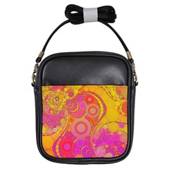 Super Bright Abstract Girl s Sling Bag by OCDesignss