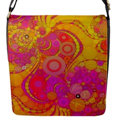 Super Bright Abstract Flap Closure Messenger Bag (small) by OCDesignss