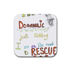 D0gaholic Drink Coaster (square)