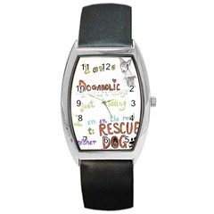 D0gaholic Tonneau Leather Watch by Rokinart