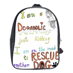 D0gaholic School Bag (large) by Rokinart