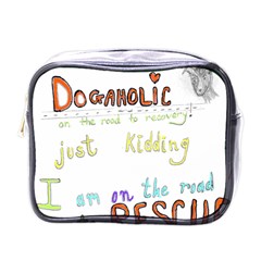 D0gaholic Mini Travel Toiletry Bag (one Side) by Rokinart