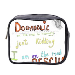 D0gaholic Mini Travel Toiletry Bag (two Sides) by Rokinart