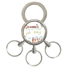 D0gaholic 3-ring Key Chain by Rokinart