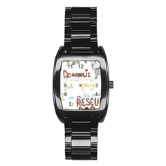 D0gaholic Stainless Steel Barrel Watch by Rokinart