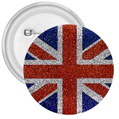 England Flag Grunge Style Print 3  Button by dflcprints