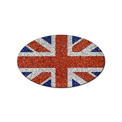 England Flag Grunge Style Print Sticker (oval) by dflcprints