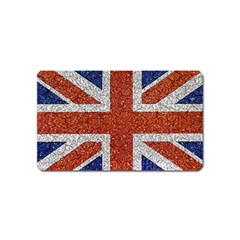 England Flag Grunge Style Print Magnet (name Card) by dflcprints