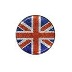 England Flag Grunge Style Print Golf Ball Marker 4 Pack (for Hat Clip) Front