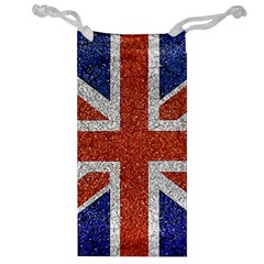 England Flag Grunge Style Print Jewelry Bag by dflcprints