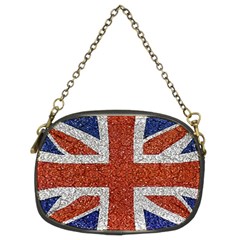 England Flag Grunge Style Print Chain Purse (two Sided)  by dflcprints