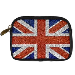 England Flag Grunge Style Print Digital Camera Leather Case by dflcprints