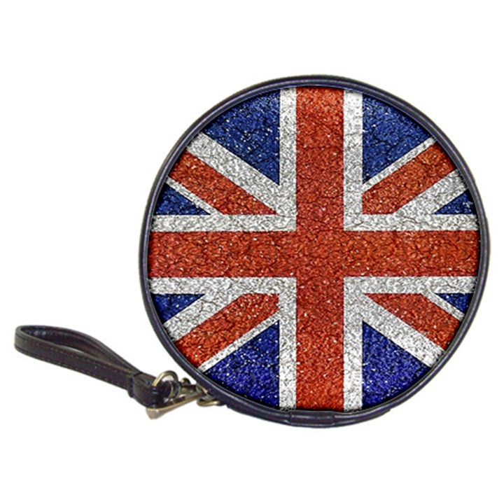 England Flag Grunge Style Print CD Wallet