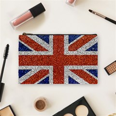 England Flag Grunge Style Print Cosmetic Bag (medium) by dflcprints