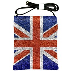 England Flag Grunge Style Print Shoulder Sling Bag by dflcprints