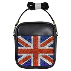 England Flag Grunge Style Print Girl s Sling Bag by dflcprints