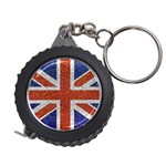 England Flag Grunge Style Print Measuring Tape Front