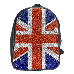 England Flag Grunge Style Print School Bag (xl) by dflcprints