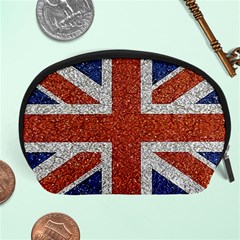 England Flag Grunge Style Print Accessory Pouch (large) by dflcprints