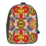 Crazy Lip Abstract School Bag (Large) Front