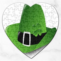 Irish Shamrock Hat152049 640 Jigsaw Puzzle (heart) by Colorfulart23