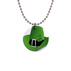 Irish Shamrock Hat152049 640 Button Necklace by Colorfulart23