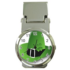 Irish Shamrock Hat152049 640 Money Clip With Watch by Colorfulart23