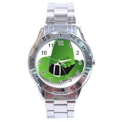 Irish Shamrock Hat152049 640 Stainless Steel Watch by Colorfulart23